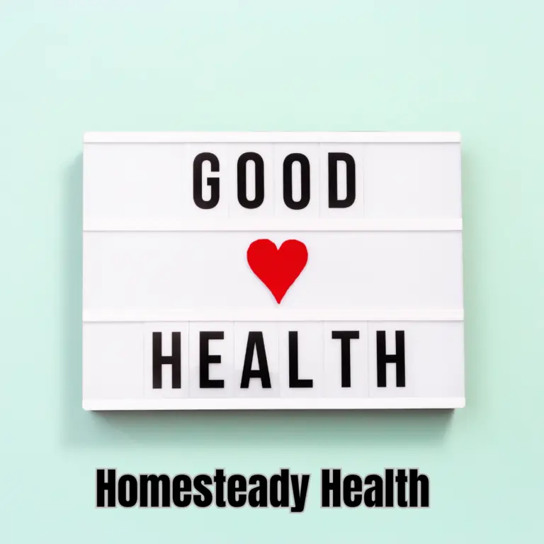 Light box sign that reads Good Health with a heart